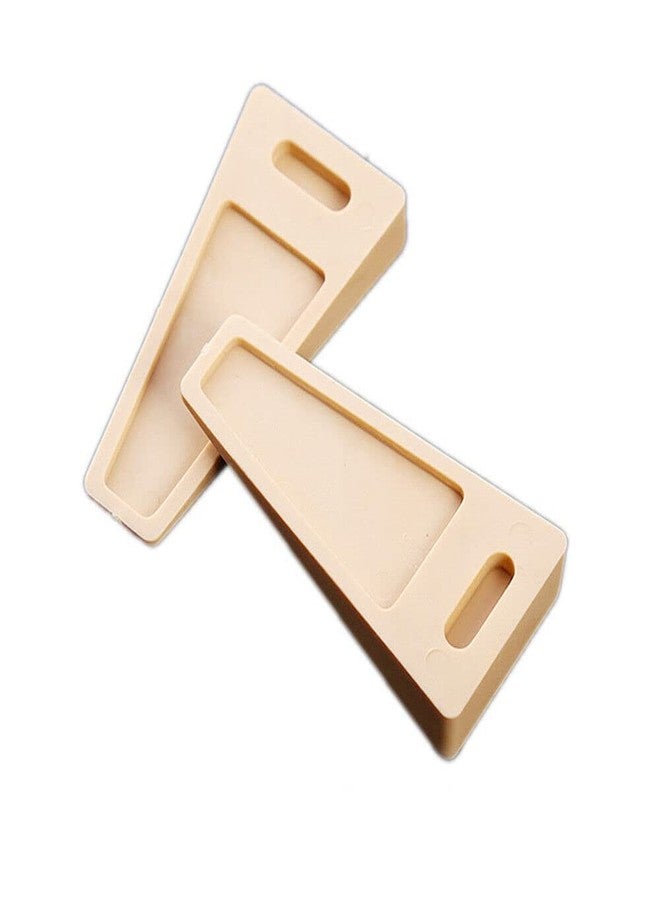 Prostuff.in Door Stopper Finger Protector Door Stopper Wedge Shaped Rubber Home Office Door Stoppers Stackable Beige Color, 2 Pcs - Image 5